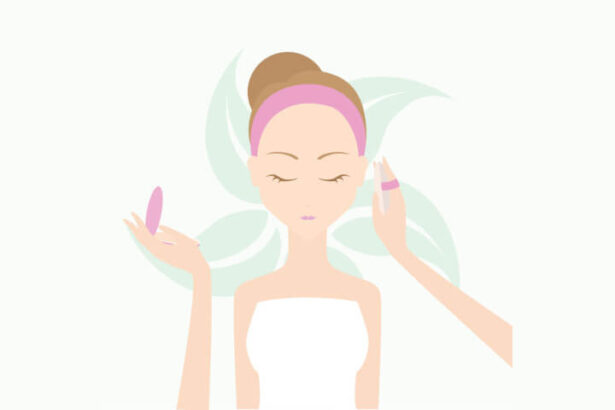 Ilustração de Gua Sha vs massagem facial em um tratamento de spa.